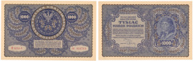 COLLECTION of Polish Banknotes
POLSKA / POLAND / POLEN / PAPER MONEY / BANKNOTE

1.000 polish mark 1919 seria III-AX 

Pięknie zachowany banknot....
