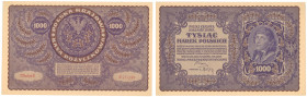 COLLECTION of Polish Banknotes
POLSKA / POLAND / POLEN / PAPER MONEY / BANKNOTE

1.000 polish mark 1919 seria II-E 

Zagniecenia w okolicach marg...