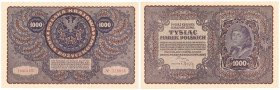 COLLECTION of Polish Banknotes
POLSKA / POLAND / POLEN / PAPER MONEY / BANKNOTE

1.000 polish mark 1919 I seria BE 

Wyśmienicie zachowany.Lucow ...