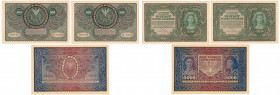 COLLECTION of Polish Banknotes
POLSKA / POLAND / POLEN / PAPER MONEY / BANKNOTE

5.000 polish mark 1920 seria II-AK, 500 polish mark 1919 seria I-C...
