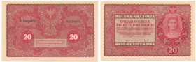 COLLECTION of Polish Banknotes
POLSKA / POLAND / POLEN / PAPER MONEY / BANKNOTE

20 polish mark 1919 seria II-FD 3134 

Pięknie zachowane.Lucow 3...