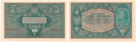 COLLECTION of Polish Banknotes
POLSKA / POLAND / POLEN / PAPER MONEY / BANKNOTE

10 polish mark 1919 seria II-EW 

Wyśmienicie zachowane.Lucow 37...