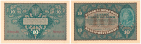 COLLECTION of Polish Banknotes
POLSKA / POLAND / POLEN / PAPER MONEY / BANKNOTE

10 polish mark 1919 seria II-DJ 

Złamana kocówka narożnika, poz...
