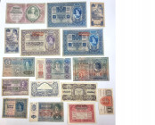 World Banknotes
PAPER MONEY / BANKNOTE

Austria, Hungary, banknotes, set of 16 pieces 

Zróżnicowany zestaw banknotów. Pozycje w różnym stanie za...