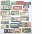 World Banknotes
PAPER MONEY / BANKNOTE

Czechoslovakia, Czech Republic, banknotes, set of 22 

Zróżnicowany zestaw banknotów. Pozycje w różnym st...
