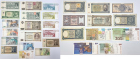 World Banknotes
PAPER MONEY / BANKNOTE

Slovakia, Czechoslovakia, banknotes, set of 29 

Zróżnicowany zestaw. Pojedyncze pozycje ciekawsze. Stars...