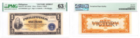 World Banknotes
PAPER MONEY / BANKNOTE

Filipiny. 1 peso bez daty (1944) seria F, PMG 63 EPQ - PIĘKNE

Czerwona pieczęć, podpisy Julian i Morgent...
