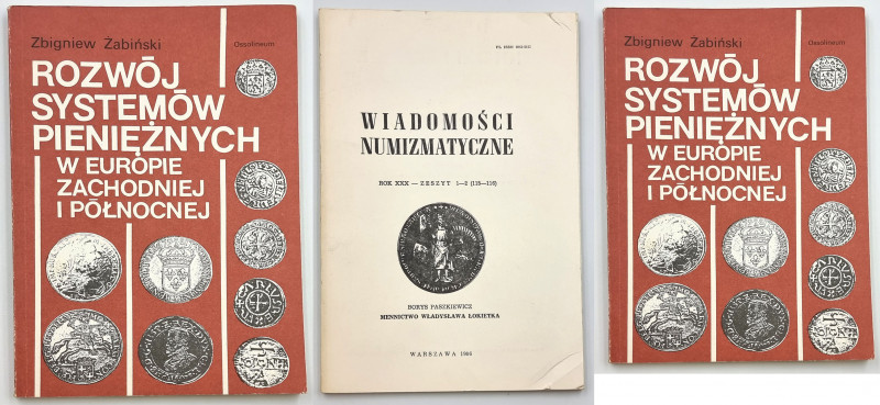 Numismatic literature
B. Paszkiewicz - Numismatic news, issue 1-2 and Z. abiski...