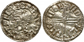Medieval coin collection - WORLD
GERMANY / ENGLAND / CZECH / GERMAN

England, Aethelred II (978-1016). Long Cross denar 

Aw.: Popiersie władcy w...