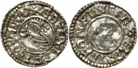 Medieval coin collection - WORLD
GERMANY / ENGLAND / CZECH / GERMAN

England, Aethelred II (978-1016). Small cross denar 

Aw.: Popiersie w diade...