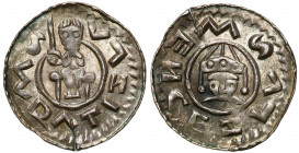 Medieval coin collection - WORLD
GERMANY / ENGLAND / CZECH / GERMAN

Czech Republic, Vratislav II (1061-1092), Denar, Prague 

Aw.: Książę na tro...