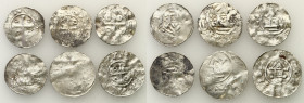 Medieval coin collection - WORLD
GERMANY / ENGLAND / CZECH / GERMAN

Germany, Saxony / Sachsen. OAP denarii and their mimics, set of 6 coins 

Aw...