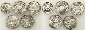 Medieval coin collection - WORLD
GERMANY / ENGLAND / CZECH / GERMAN

Germany, Saxony / Sachsen. Cross denarius 10th / 11th century, set of 5 coins ...