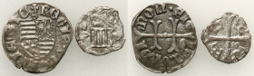 Medieval coin collection - WORLD
GERMANY / ENGLAND / CZECH / GERMAN

Hungary, Sigismund of Luxembourg (1387-1437). Denarius and parvus, set of 2 co...