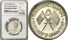 Emirate of Ajman
Ajman - United Arab Emirates. 5 riyals Dag Hammarskjld (1970) NGC PF66 ULTRA CAMEO - RARE 

Bardzo rzadka i poszukiwana moneta kol...