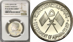 Emirate of Ajman
Ajman - United Arab Emirates. 5 riyals George Marshal (1970) NGC PF65 ULTRA CAMEO - RARE 

Bardzo rzadka i poszukiwana moneta kole...