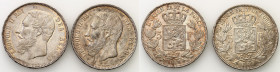 Belgium
Belgium, Leopold II (1865-1909). 5 francs 1868, 1969, Brussels 

Ładnie spatynowane monety. Rocznik&nbsp; 1886 w stanie 2-/3+.KM 24

Deta...