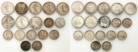 France
France. 50 centimes to 1 franc 1887-1919, set of 17 coins 

Zestaw zawiera 17 monet w różnym stanie zachowania.&nbsp;

Details: 61,99 g Ag...