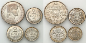 Latvia
Latvia. 1 to 5 years 1924-1931, London, set of 4 coins 

Różne nominały i lata, monety w różnym stanie zachowania.Parchimowicz 9b, 11, 11b
...