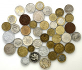 Monaco
Monaco. Coins, set of 42 coins 

Monet z różnych lat, w różnym stanie zachowania. Jedna sztuka srebrna - 12 g Ag .835, KM 141. 

Details: ...