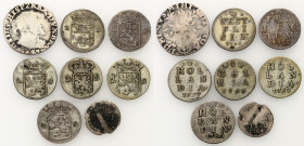 Netherlands
Netherlands. Philippe II (1555-1598). 1/10 Filipsdaalder 1671 ?, 1, 2 Stuivers 1755-1786, set of 8 coins 

Monety w różnym stanie zacho...
