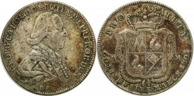 Germany
Germany, Wurtzbourg. Georg Karl von Fechenbach (1795-1802). 20 krajcar 1795 

Patyna. Rzadszy typ monety.Slg. Pil. 1342 (R)

Details: 6,5...
