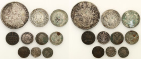 Germany
Germany, Hungary, the Vatican. Set of 10 silver coins 

Zróżnicowany zestaw srebrnych monet europejskich.Ciekawsze watykańskie grosso Bened...