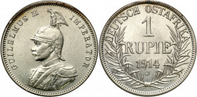 Germany
Germany, DOA, East Africa. William II. 1 rupee 1914 J, Hamburg 

Lekkie rysy tle, poprawnie zachowana moneta.KM-10. EBC.

Details: 11,65 ...