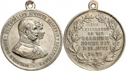 Germany
Germany. William I, medal, 1879, golden wedding 

Ładnie zachowany bez śladów korozji

Details: 9,24 g Ag 
Condition: 2+ (EF+)