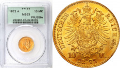Germany
Germany. Prussia. 10 mark 1872 A, Berlin PCGS MS63 - EXCELLENT 

Wyśmienicie zachowana moneta ze świeżego stempla.Jaeger 242; Friedberg 382...