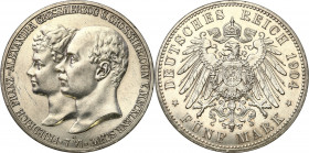 Germany
Germany, Macklenburg - Schwerin .. 5 mark 1914 A, Berlin, RARE - mintage 2,500 

Moneta wybita z okazji z okazji zaślubin z księżniczką Ale...