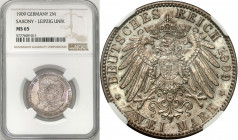 Germany
Germany, Saxony 2 mark 1909 NGC MS65 - BEAUTIFUL 

Moneta wybita z okazji 500.-lecia uniwersytetu w Lipsku.Wyśmienicie zachowane. Subtelna ...