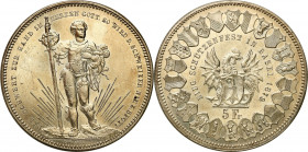 Switzerland
Switzerland. 5 francs 1879, Basel - Shooting Festival - NAD 

Rzadki numizmat. Nakład 30 tys. sztuk. Schützenfest - święto strzeleckie....