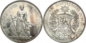 Switzerland
Switzerland. 5 francs 1885, Bern, Shooting Festival - NO 

Pięknie zachowana moneta z blaskiem menniczym. Minimalne przetarcie tła na a...