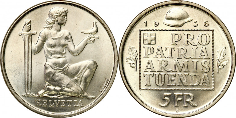 Switzerland
Switzerland. 5 francs 1936 B, Bern - RARE 

Wyśmienicie zachowana...