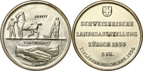 Switzerland
Switzerland. 5 francs 1939, Bern, Exhibition in Zurich - RARE 

Rzadszy typ monety.Pięknie zachowane. Drobne ryski w polu.

Details: ...