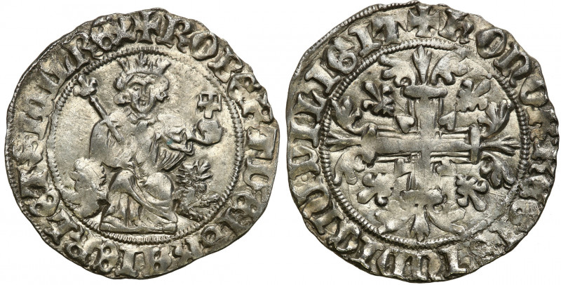 Italy
Italy, Naples and Sicily. Robert I the Wise (1309-1343). Grosso - gigliat...