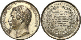 Italy
Italy. Vittorio Emanuele II (1849-1861). Medal 1859 - Independence of Italy, zinc 

Medal autorstwa Caqué wykonany ku upamiętnieniu niepodleg...