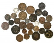 Italy
Italy, 19th century. Coins, set of 29 pieces 

Zróżnicowany zestaw 29 monet, w przewadze monety z XIX wieku.Pozycje w różnym stanie zachowani...
