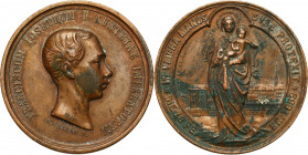 Ungarn
Hungary. Francis Joseph I (1848-1916). Medal 1853, Vienna - in memory of the failed attempt on the emperor 

Miejscowy nalot.Wurzbach 2459, ...