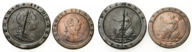 Great Britain
Great Britain. Georg III (1760-1820). Penny 1797, 2 pence 1797, set of 2 coins 

Obiegowe egzemplarze.&nbsp;Seaby 3776, 3777

Detai...