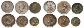 Great Britain
Great Britain. Georg III (1760-1820). Penny - Halfpenny, set of 6 coins 

Zestaw zawiera 6 monetSchilling prawdopodobnie fałszerstwo ...