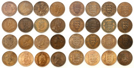 Great Britain
United Kingdom - Jersey. 1/12 shilling 1877-1966, set of 16 coins 

Monety w różnym stanie zachowania.&nbsp;

Details: Cu 
Conditi...