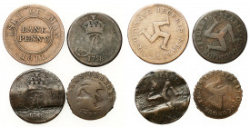 Great Britain
United Kingdom - Isle of Man. Penny, 1733, 1758, 10 penny 1811 

Obiegowe egzemplarze.Seaby 7406, 7411; KM Tn10

Details: Cu 
Cond...