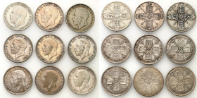 Great Britain
Great Britain. Georg V (1910-1936). Floren 1920-1936, set of 9 coins 

W przewadze monety około stanu 3.&nbsp;

Details: 100,56 g A...