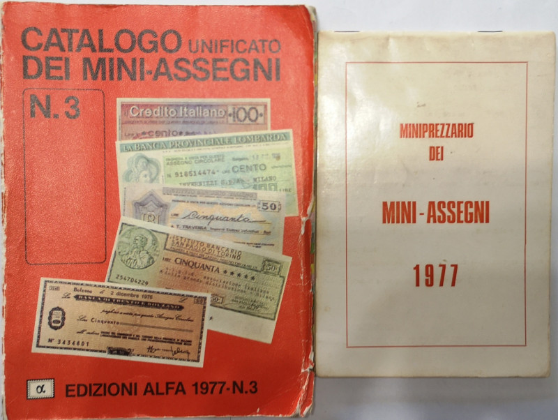 Libri. Catalogo dei miniassegni 1977 n. 3. Ed. Alfa. Ca 160 pagine. Con osservaz...