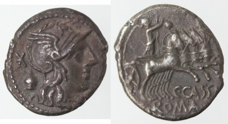 Monetazione Classica. Repubblica Romana. C. Cassius Longinus. ca 126. Denario. A...
