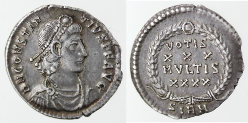 Monetazione Classica. Impero Romano. Costanzo II. 337-361. Siliqua. Ag. Sirmium....