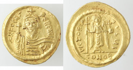 Monetazione Classica. Impero Bizantino. Focas. 602-610 d.C. Solido. Au. Sear 618. Peso gr. 4,51. Diametro mm. 21. qSPL. (6521)