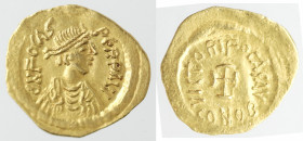 Monetazione Classica. Impero Bizantino. Focas. 602-610 d.C. Tremisse. Au. Sear 634. Peso gr. 1,47. Diametro mm. 17. SPL. Traccia di piega. (6521)